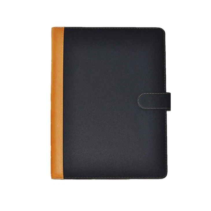 A4 Bifold Hardcover PU Leather Portfolio Folder