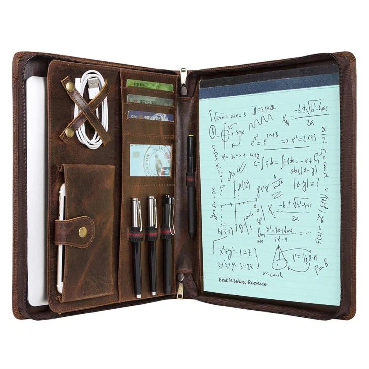 Vintage PU Leather Portfolio Presentation Vintage PU Leather Portfolio Presentation