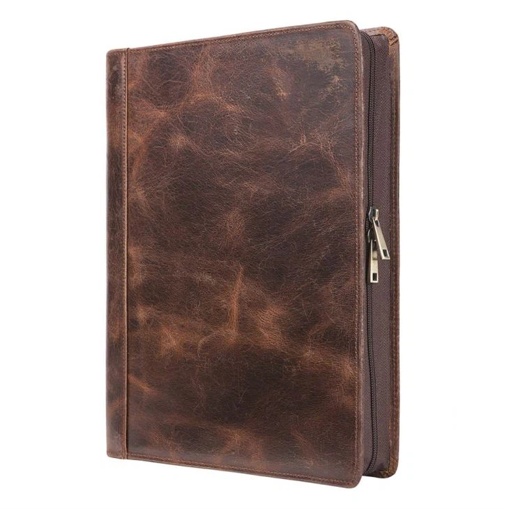 Vintage PU Leather Portfolio Presentation Vintage PU Leather Portfolio Presentation