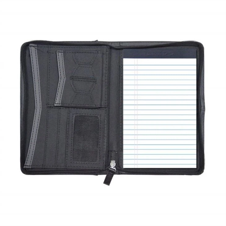 Black PU Leather Portfolio Folder