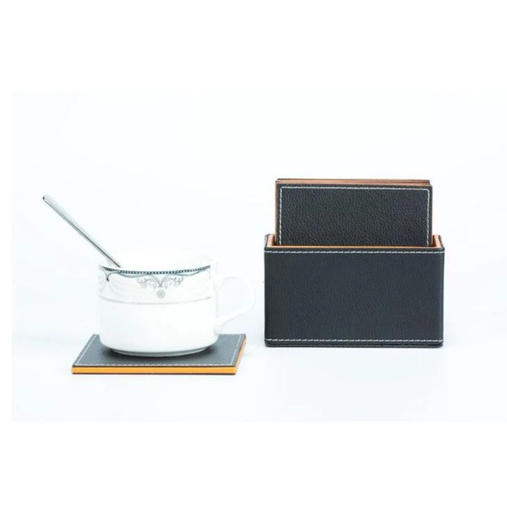 Best Gift Faux Leather Drink Coaster Best Gift Faux Leather Drink Coaster