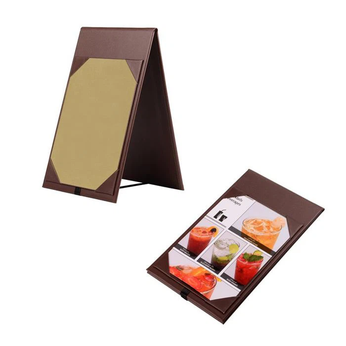Restaurant Leather Table Stand Menu Holder Restaurant Leather Table Stand Menu Holder