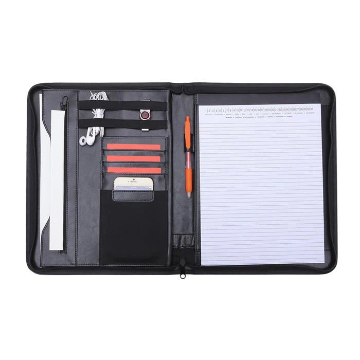 Zip Around Leather Portfolio
